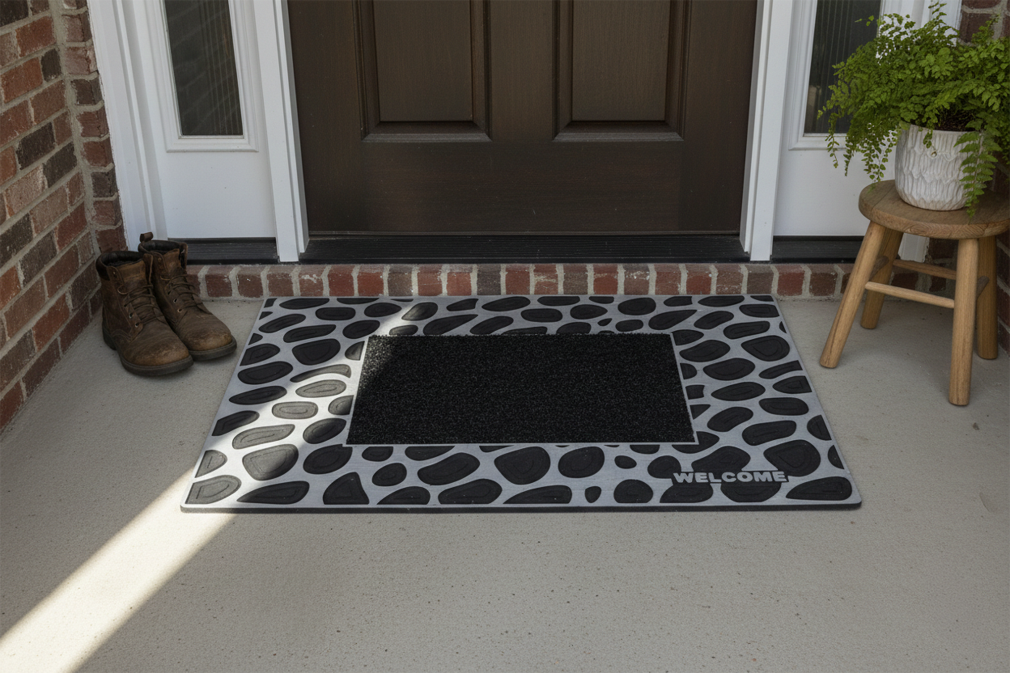 Outdoor PVC Door mat (Welcome A1 Silver)