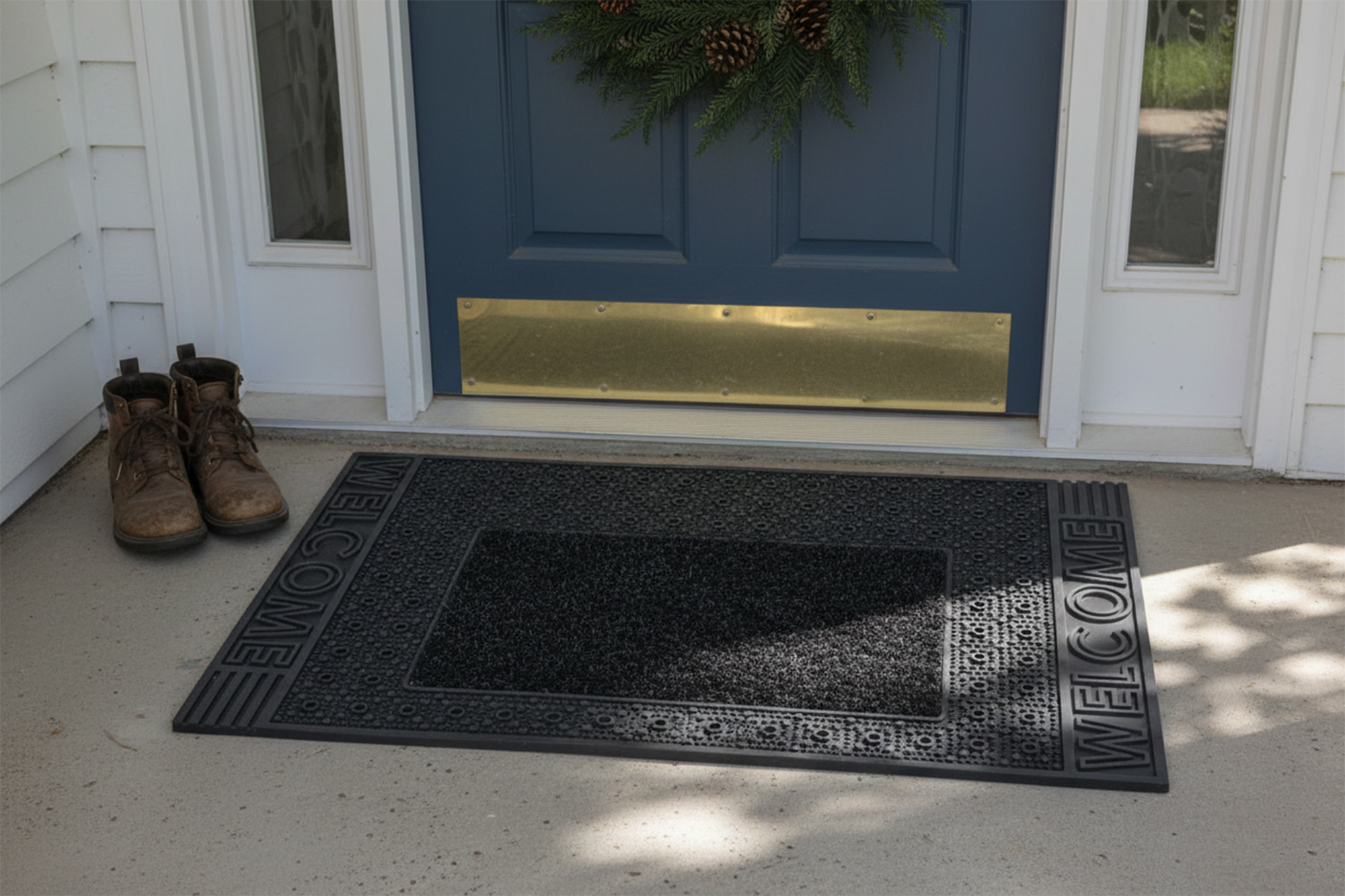 Outdoor PVC Door mat (Welcome A2 Black)