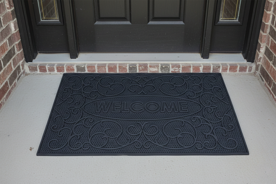 Outdoor PVC Door mat (Welcome A3 Black)