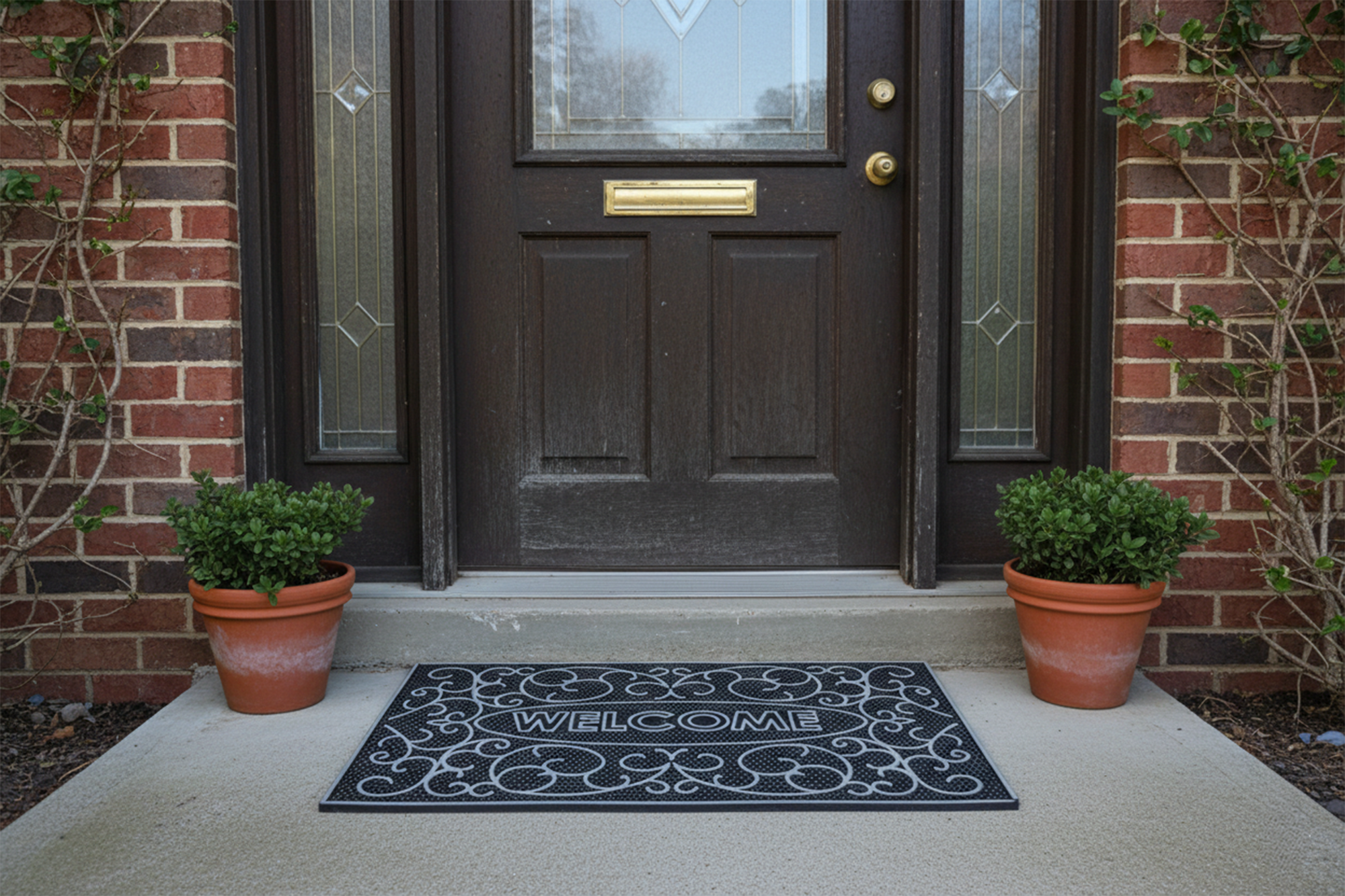 Outdoor PVC Door mat (Welcome A3 Silver)
