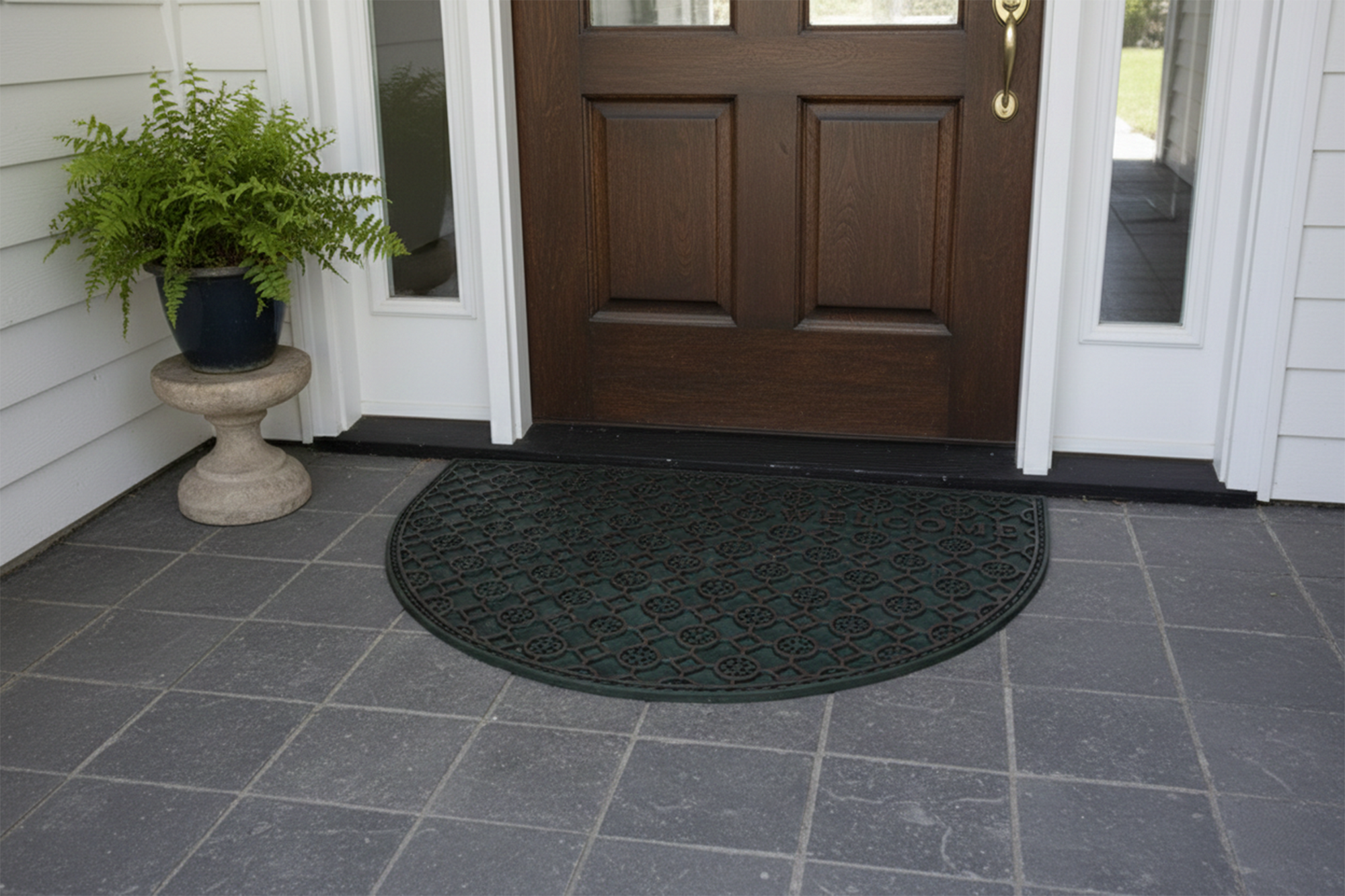 Outdoor PVC Door mat (Welcome B1 Brown Half moon)