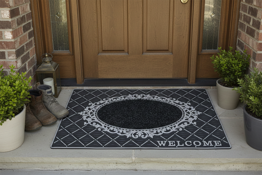 Outdoor PVC Door mat (Welcome D1 Silver)