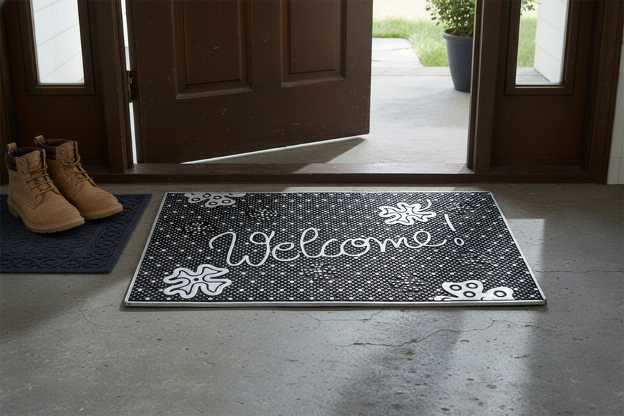 Outdoor PVC Door mat (Welcome E1 Silver)