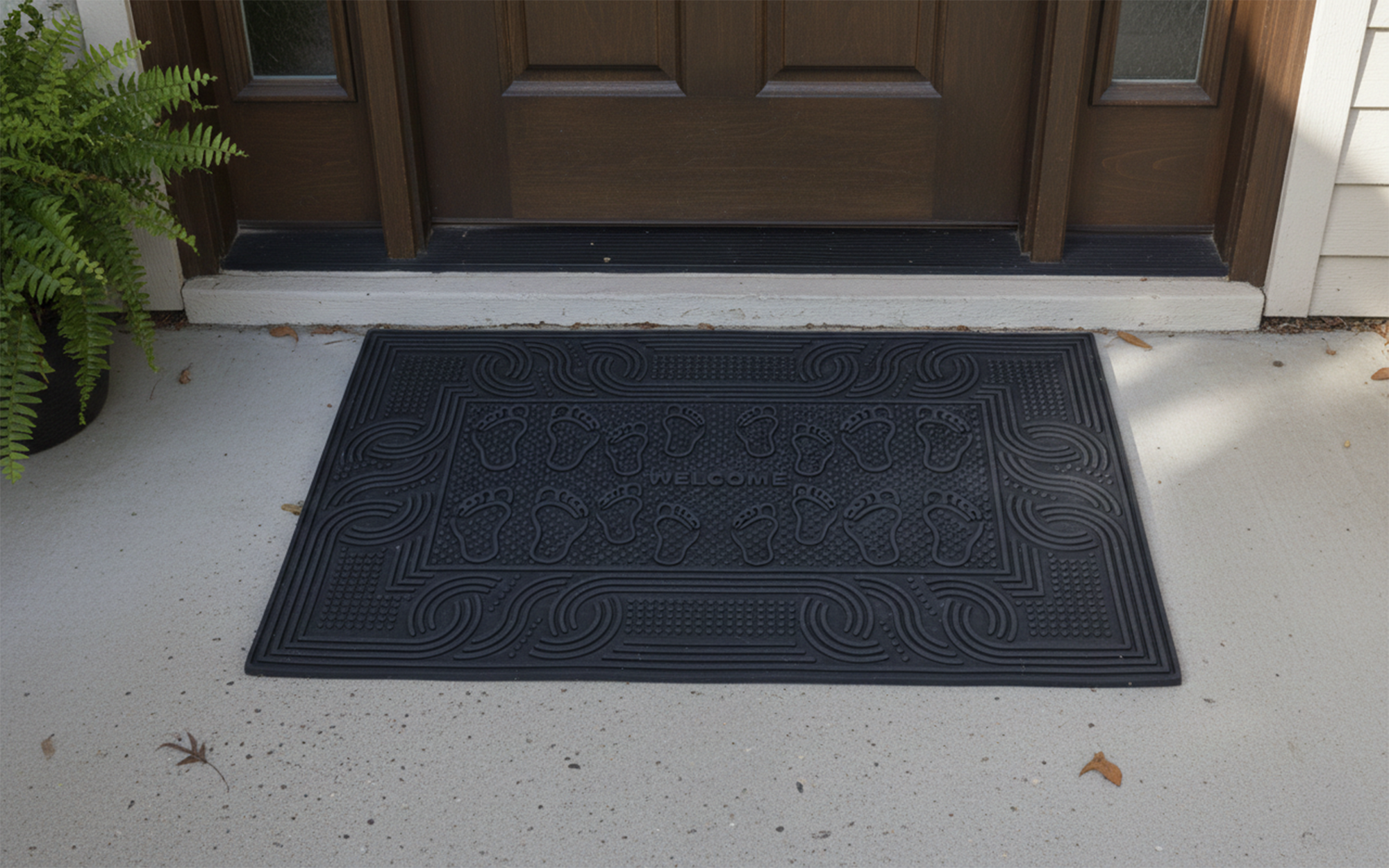 Outdoor PVC Door mat (Welcome E1 Black)