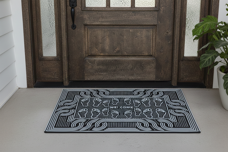 Outdoor PVC Door mat (Welcome H1 Silver)