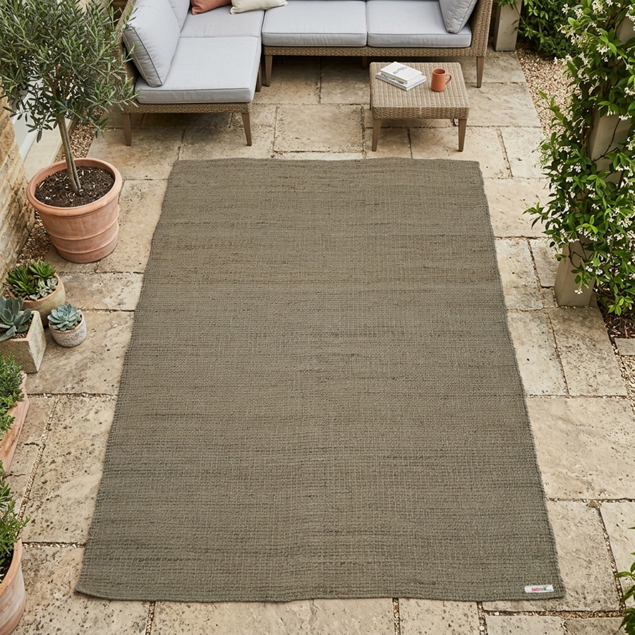 Plain Jute Grey