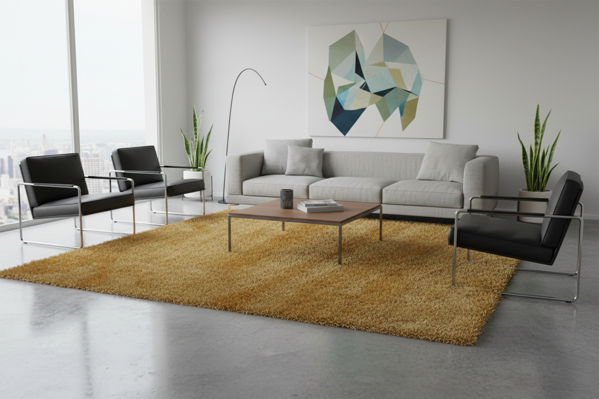 Posh Shaggy 1800 YELLOW/YELLOW