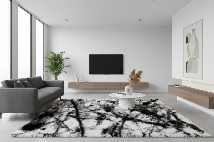 Posh Shaggy 7683 WHITE/WHITE