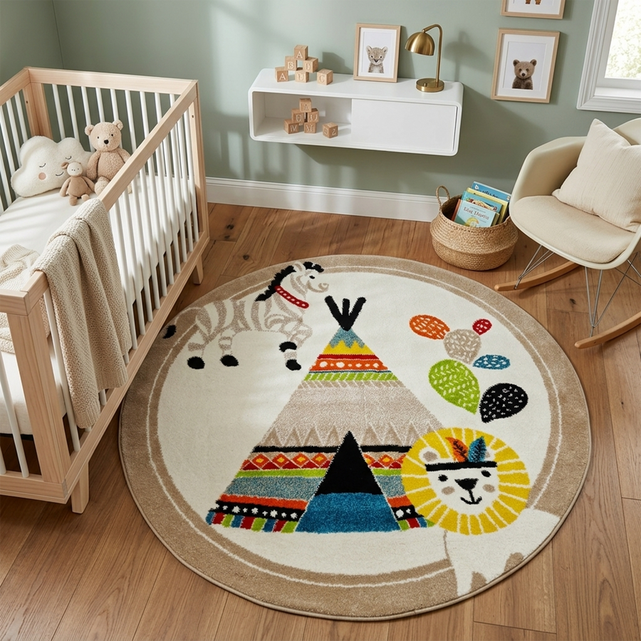 SUNDEA 866 BEIGE/BLUE (Round)