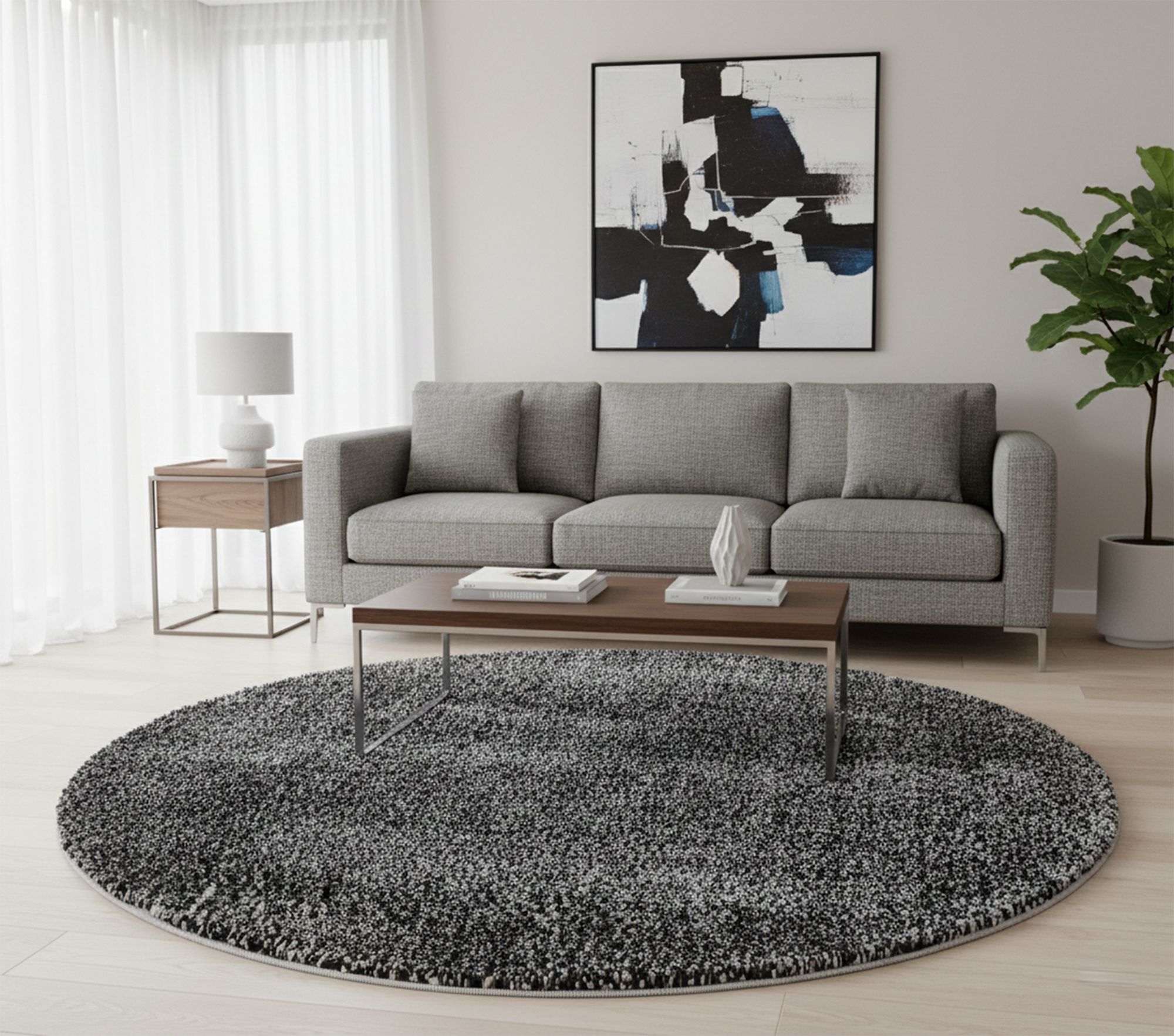 ROSIE TAB23 WHITE/BLACK (ROUND)