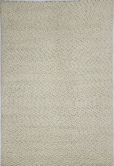 Fish eye -Vanilla (Wool rug)