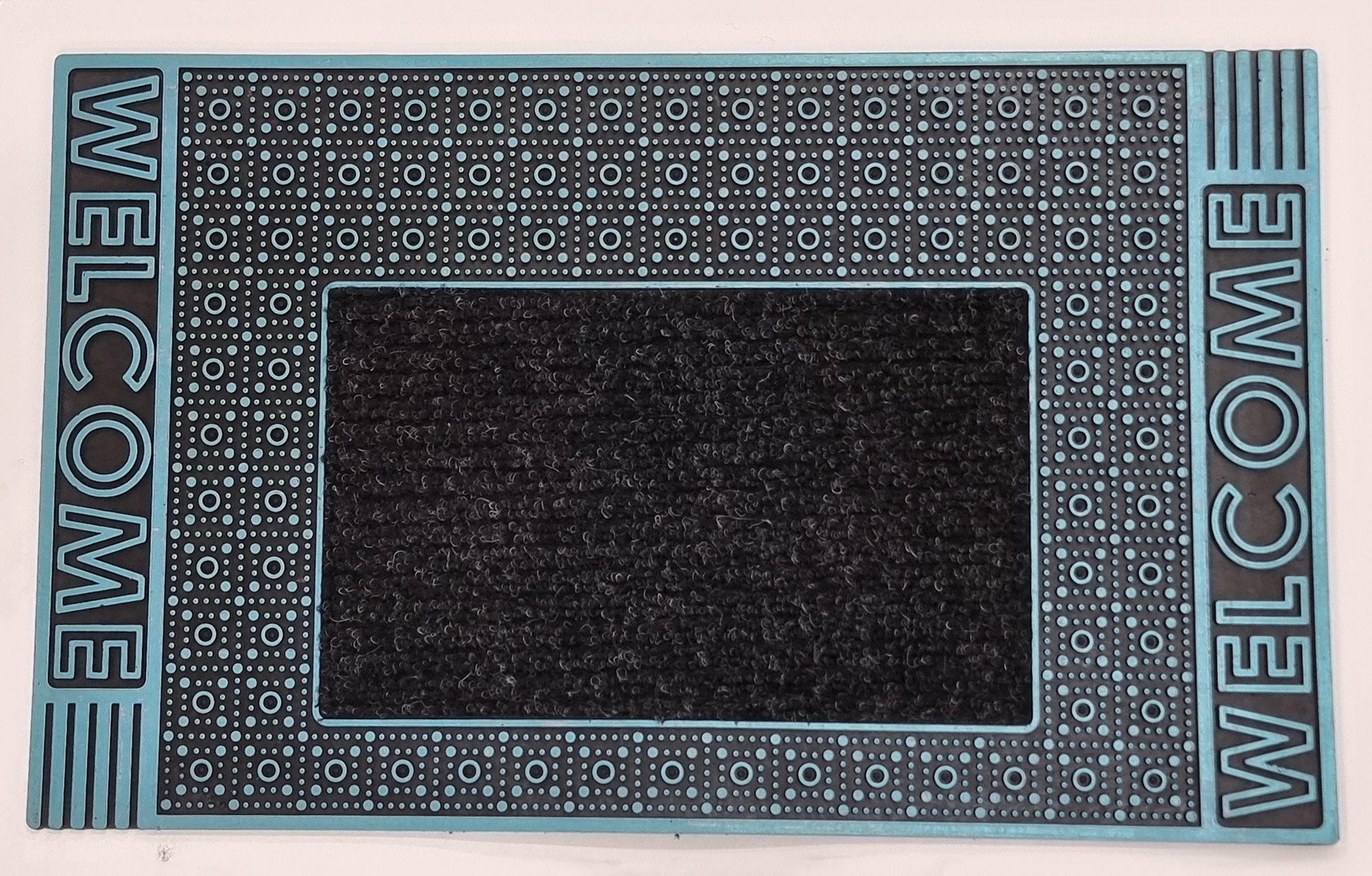 Outdoor PVC Door mat (Welcome A2 Turquoise)