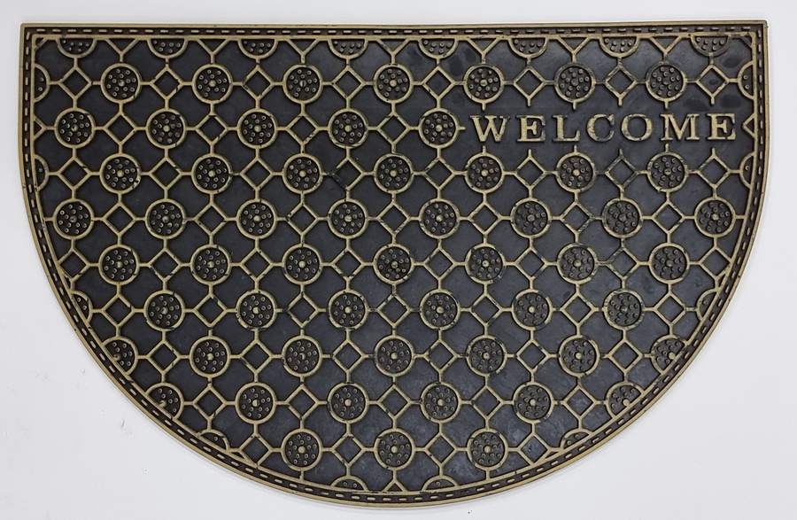 Outdoor PVC Door mat (Welcome B1 Gold Half moon)
