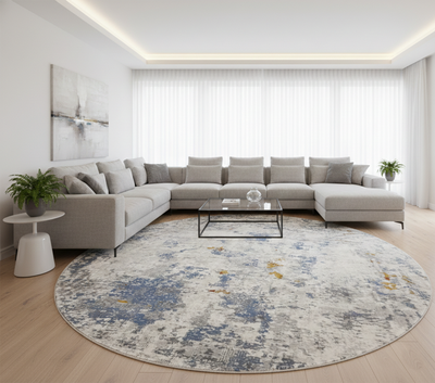 Boho 273 LIGHT GREY/MULTI (ROUND)