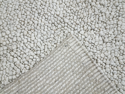 Fish eye -New Vanilla (Wool rug)