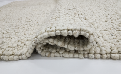 Fish eye -New Vanilla (Wool rug)