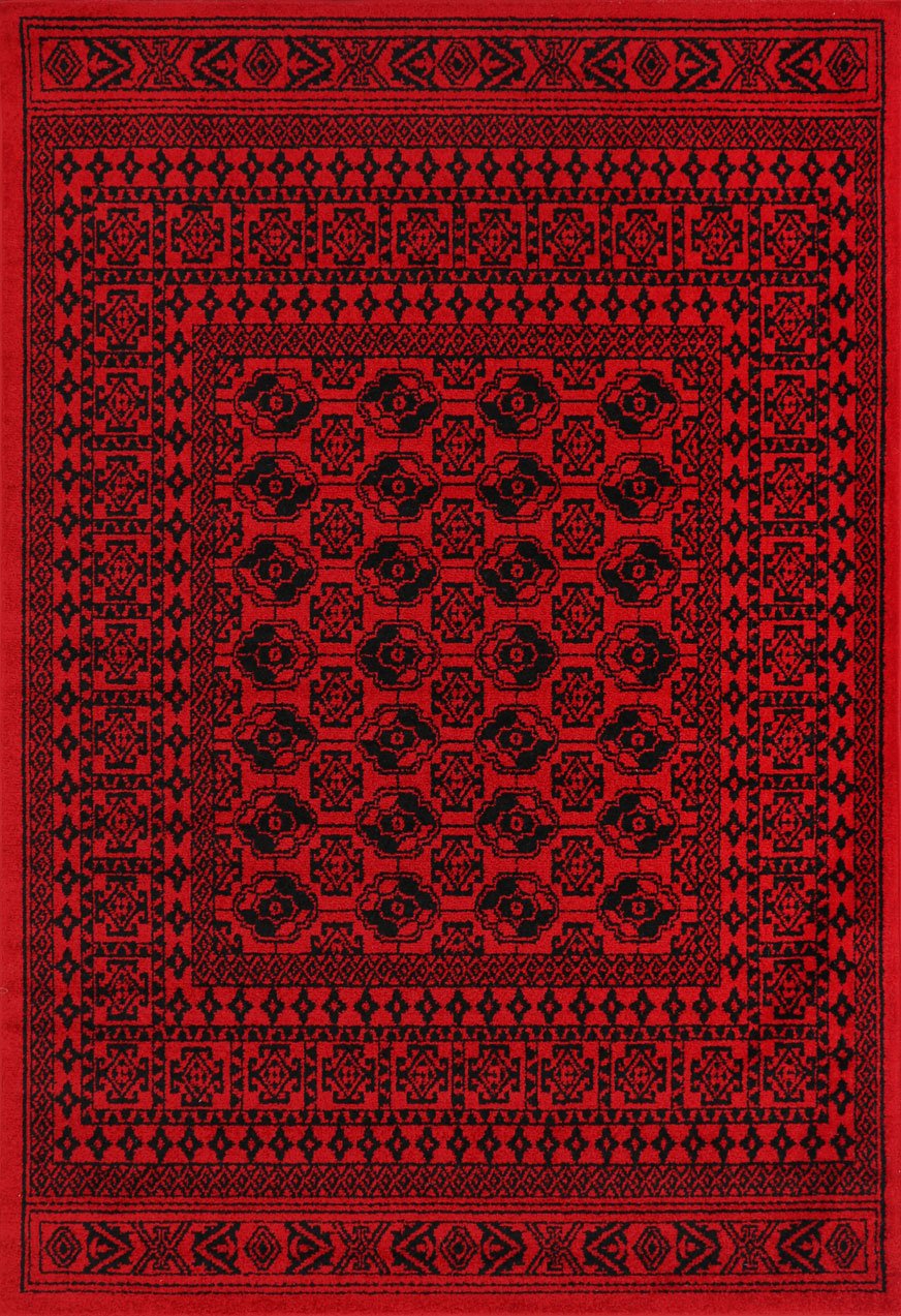 Tribe Traditional Afghan Red Rug