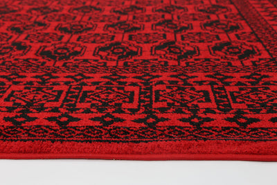 Tribe Traditional Afghan Red Rug