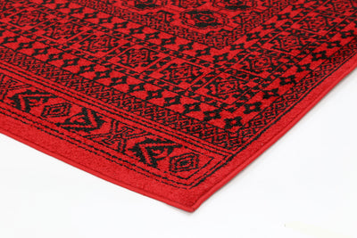 Tribe Traditional Afghan Red Rug