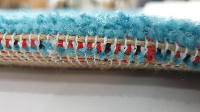 Frisee Plain Teal Blue