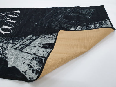 Paris Black - Rubber backing