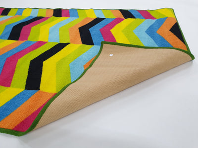 Multi Chevron - Rubber backing