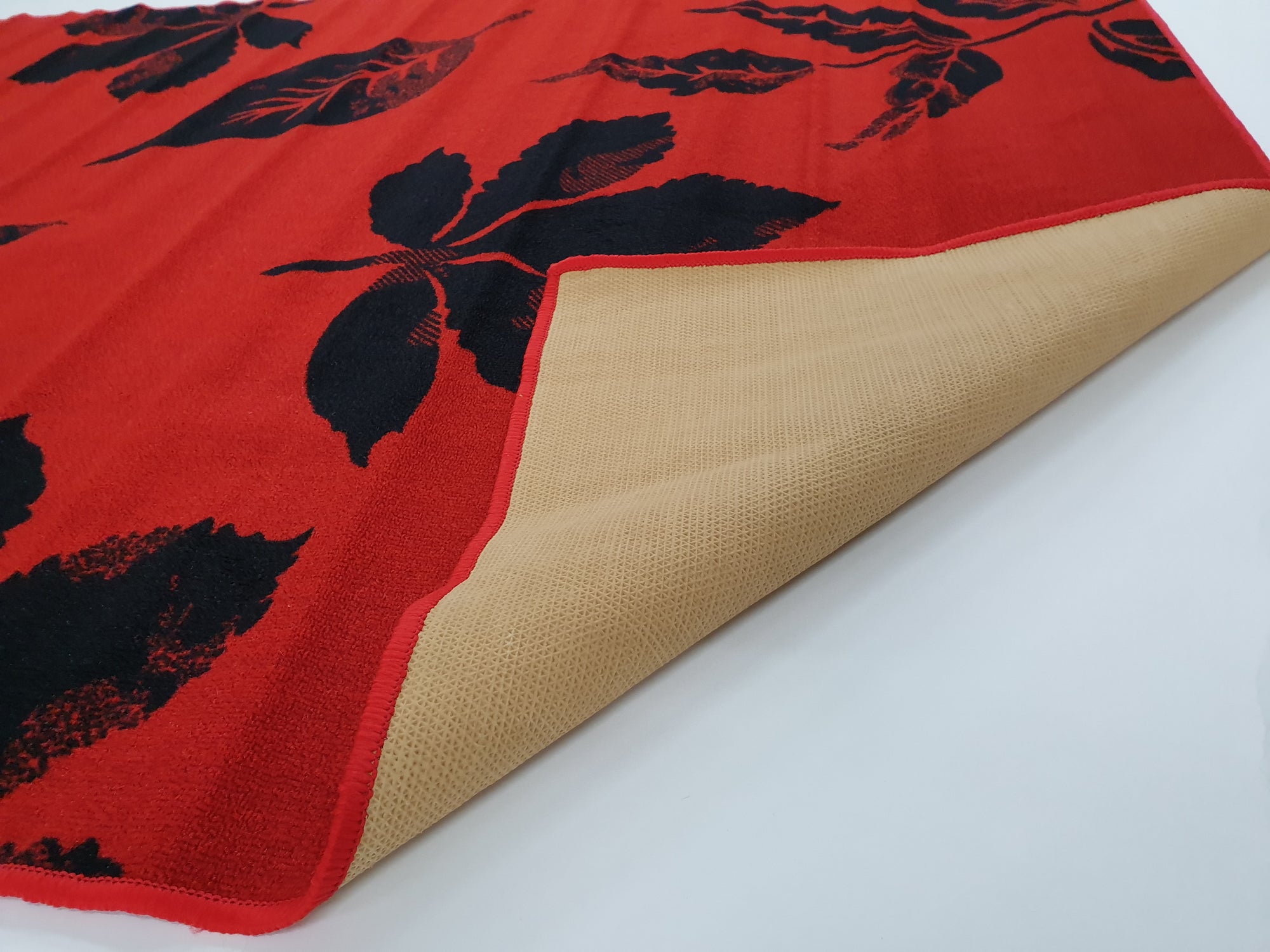 Leaves Red - Rubber backing