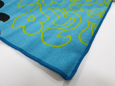 Damask Teal - Rubber backing