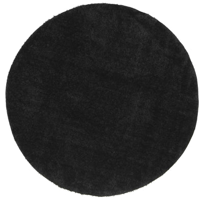 Fluffy Shaggy Round - Black