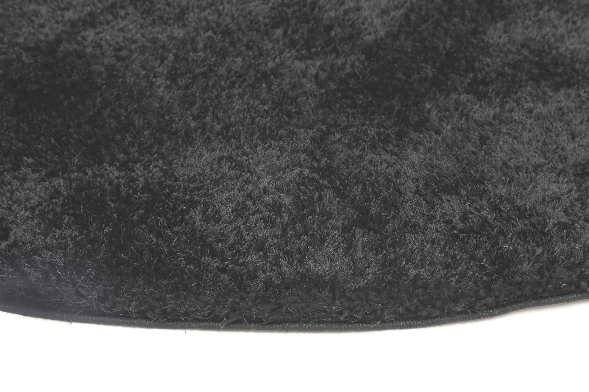 Fluffy Shaggy Round - Black