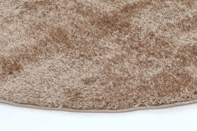 Fluffy Shaggy Round Rug Camel