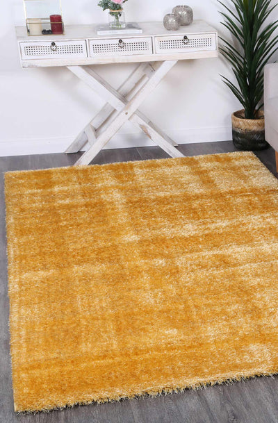Fluffy Shaggy Mustard Yellow