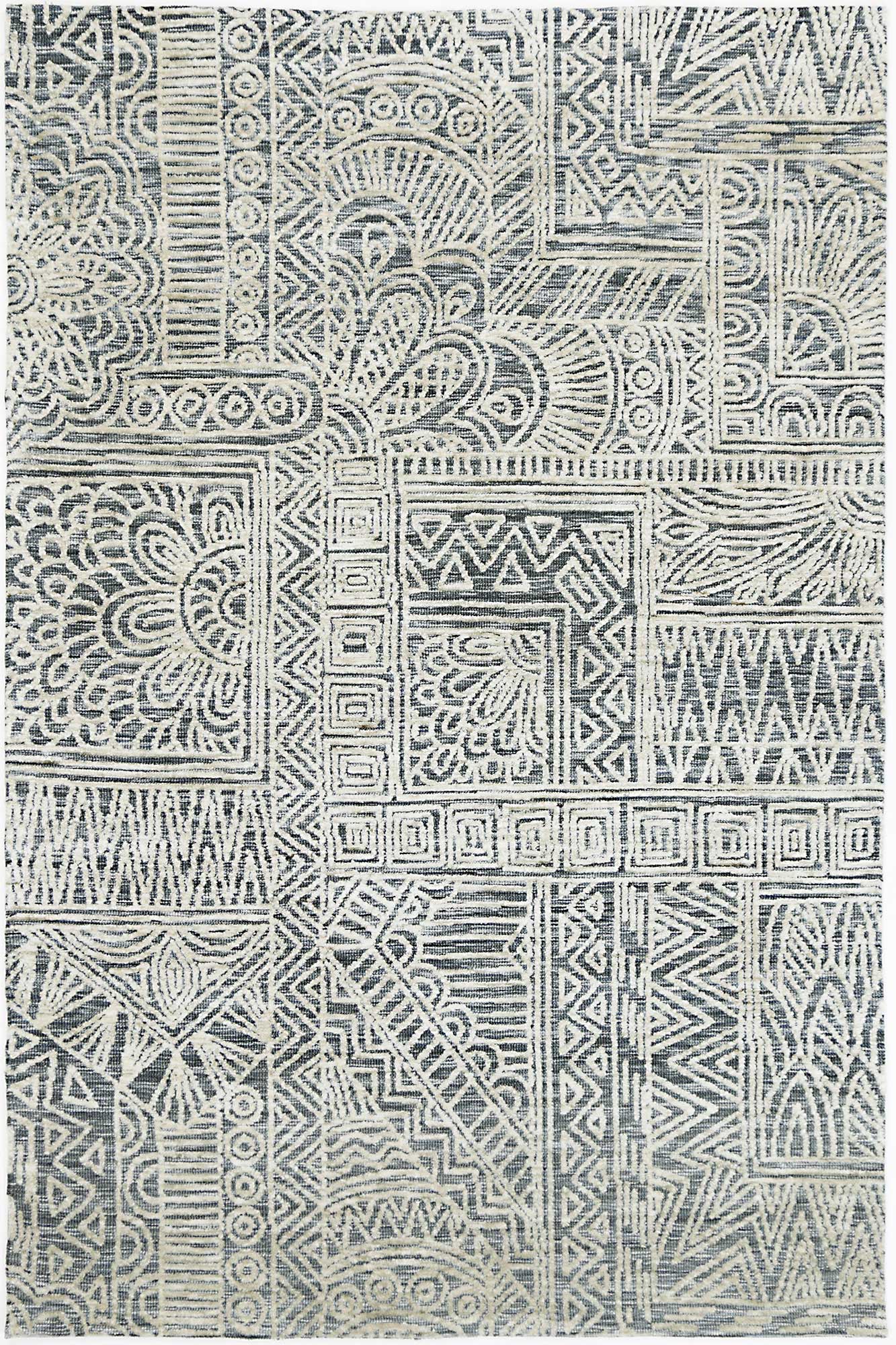 Amritsar Anthacite Flower Rug