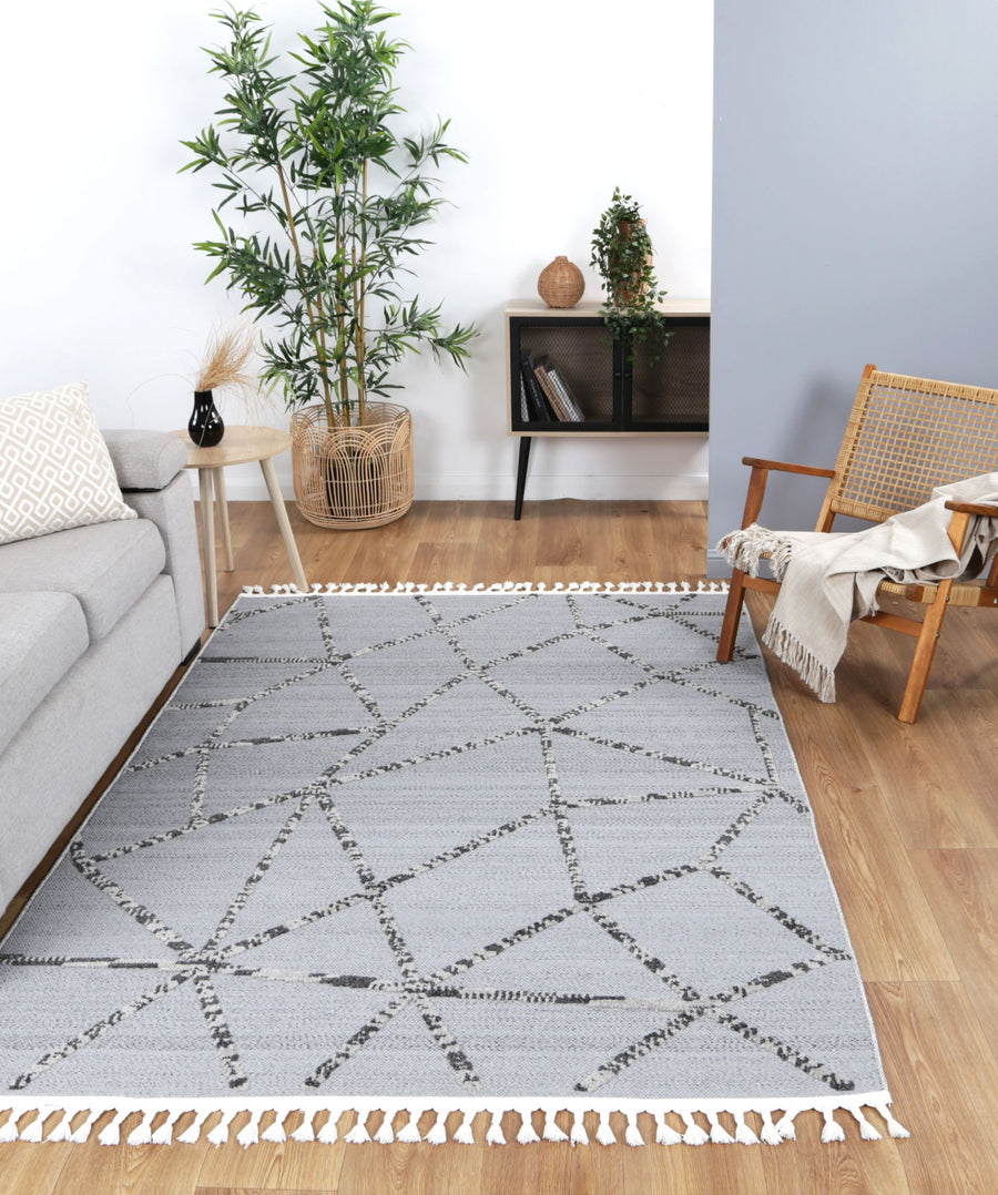 Ares 6 Grey Anthrasite Geometric