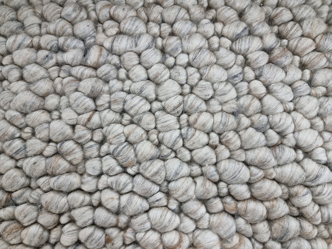Fish eye -Vanilla (Wool rug)
