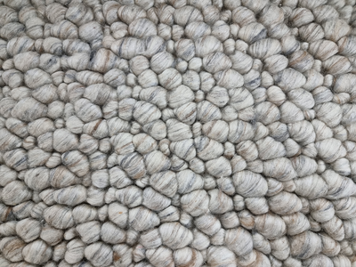 Fish eye -Vanilla (Wool rug)