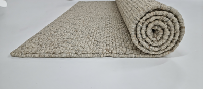 Fish eye -Vanilla (Wool rug)