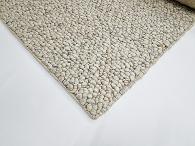 Fish eye -Vanilla (Wool rug)
