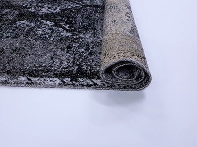 Frisee Rug 106A BLACK/L.GREY