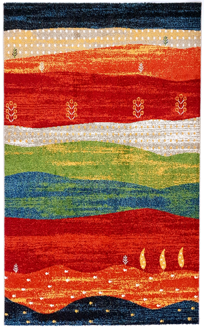 Frisee Rug 742A Red Terra