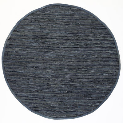 Leather Rug Grey