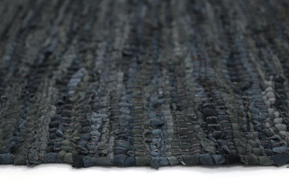 Leather Rug Grey