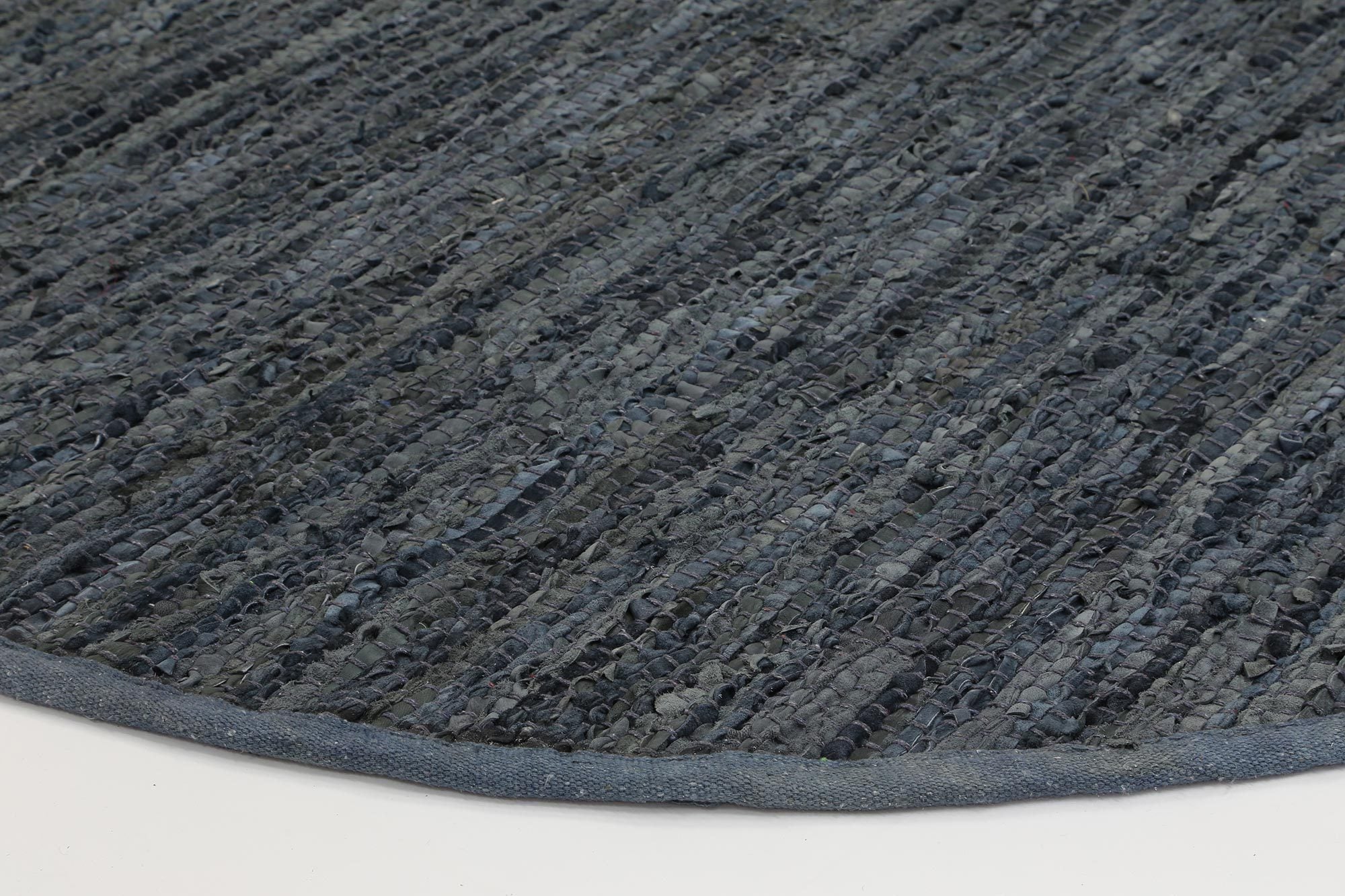 Leather Rug Grey