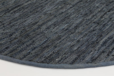 Leather Rug Grey
