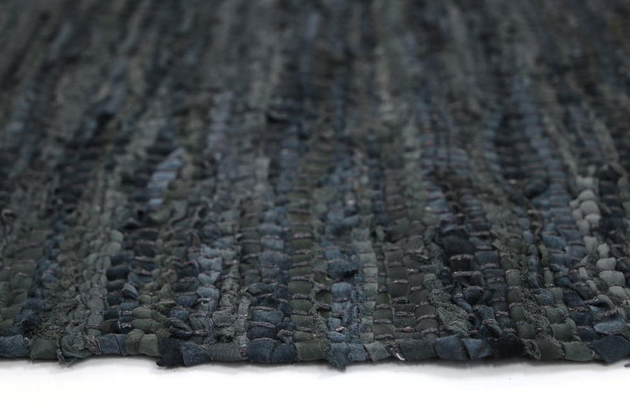 Leather Rug Grey