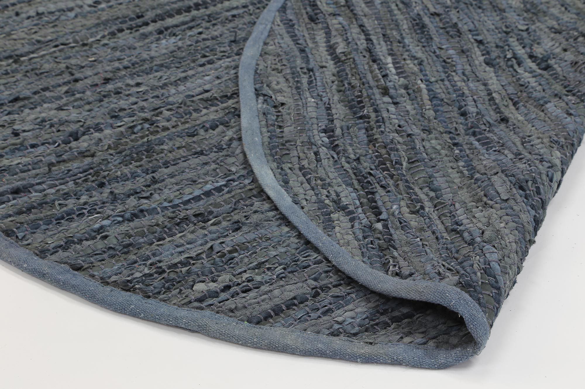 Leather Rug Grey
