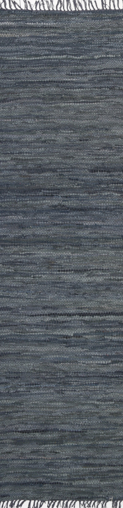 Leather Rug Grey
