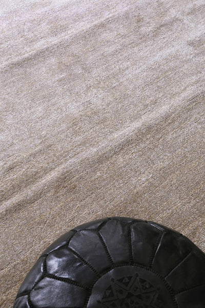 Plain rug Beige
