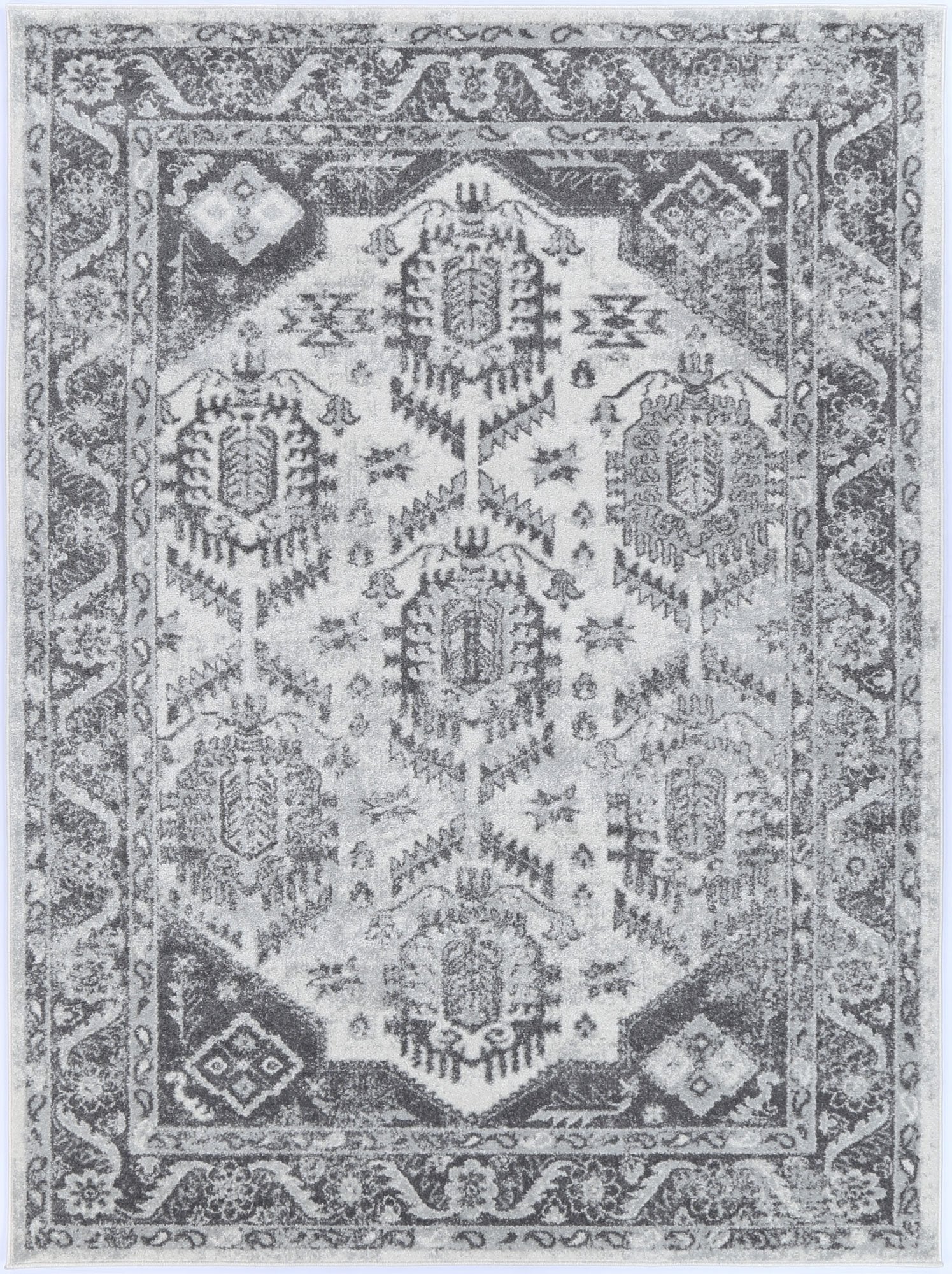 Provence 3 White Grey Traditional