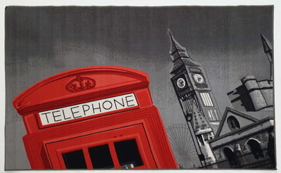Telephone Box - Rubber backing